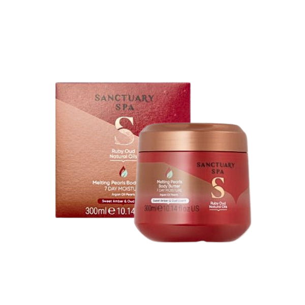 Sanctuary Spa Perlové telové maslo Ruby Oud s prírodnými olejmi 300 ml