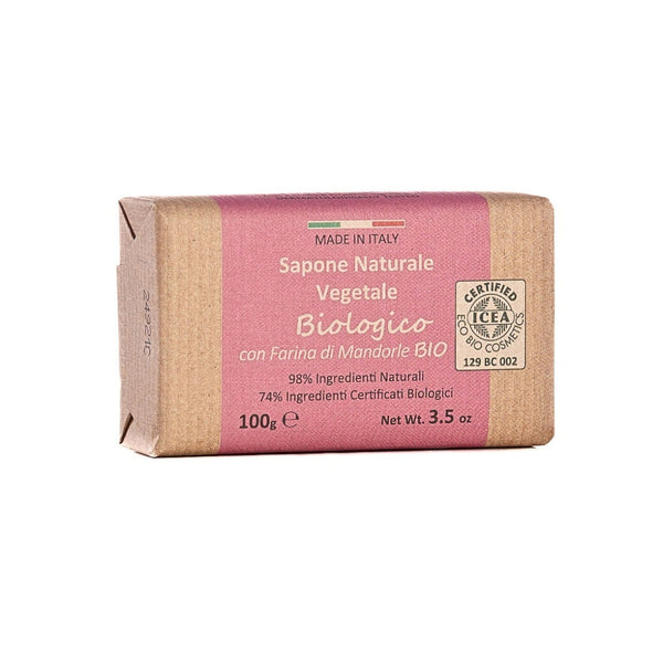 Talianske mydlo Biologico s BIO mandľami, 100 g