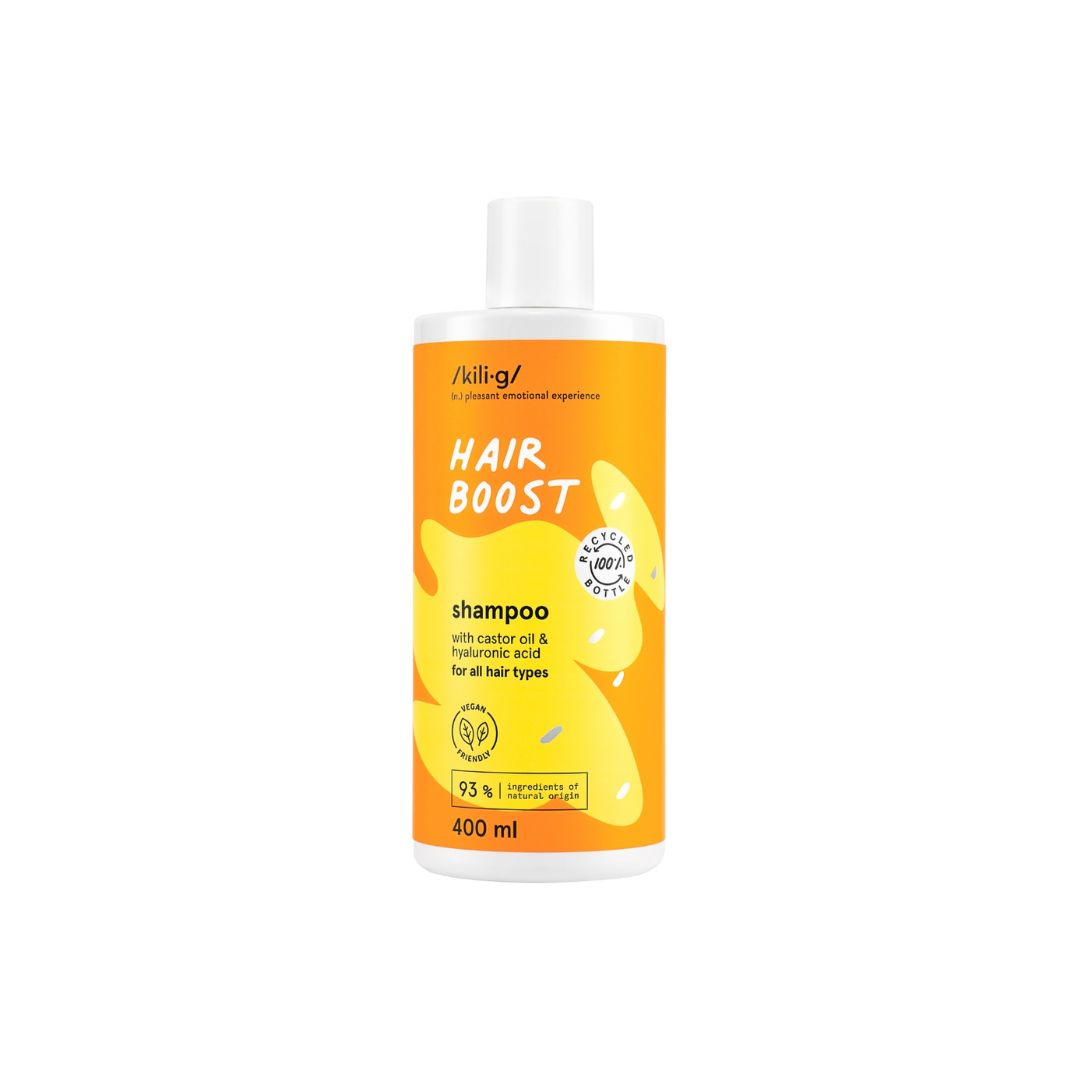 KILIG HAIR BOOST šampón s ricínovým olejom 400 ml